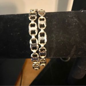 - Tory Burch- Gemini Link Bracelet in Silver, EUC